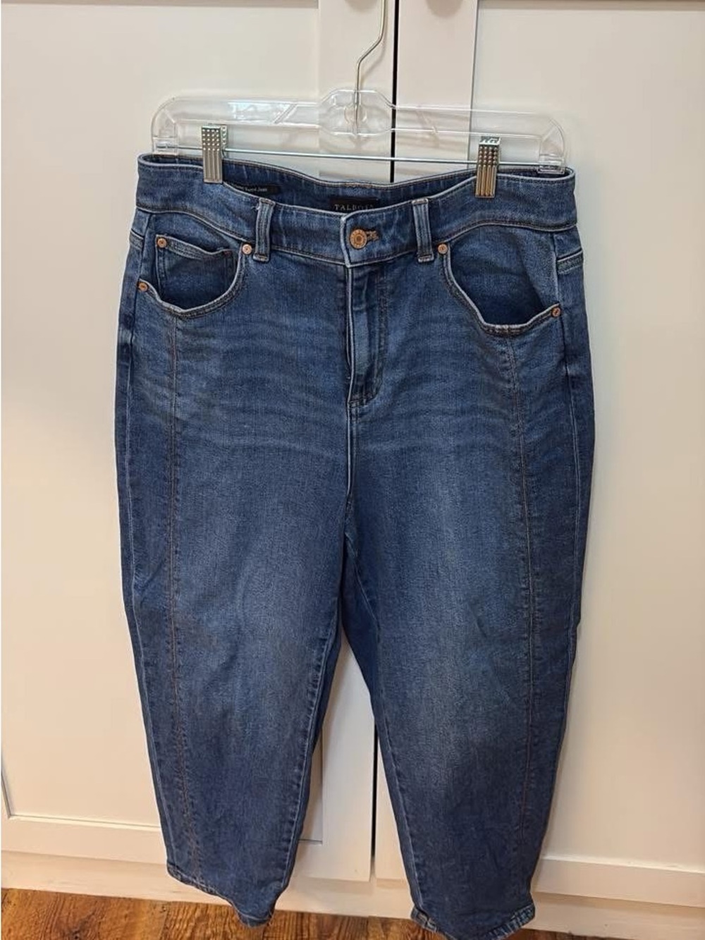 Women's Blue Denim Barrel Jeans